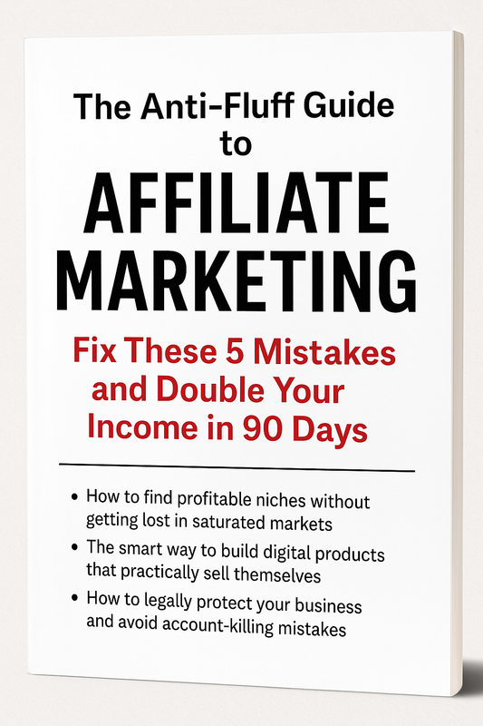 The Anti-Fluff Guide to Affiliate Marketing: Fix These 5 Mistakes and Double Your Income in 90 Days